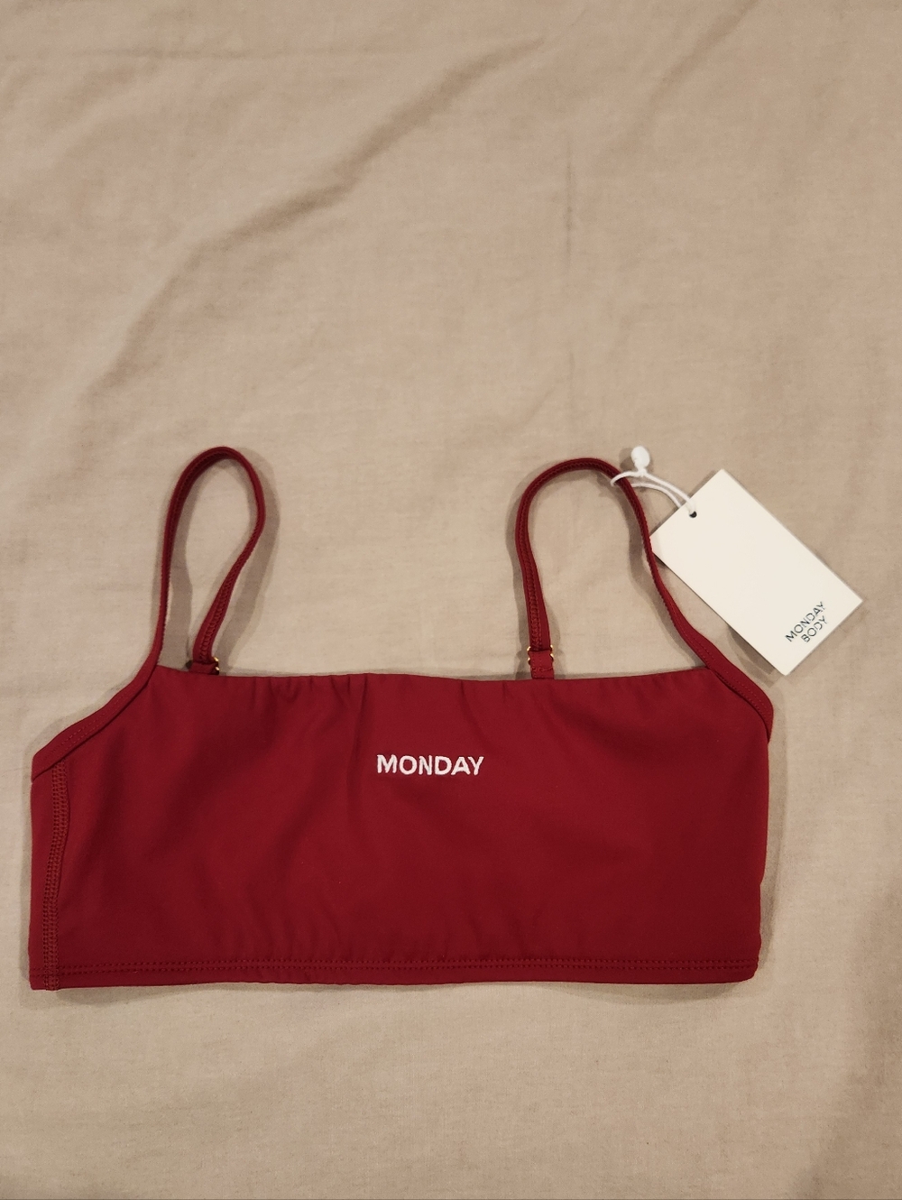Monday Body Olympic Bra Burgundy Red S